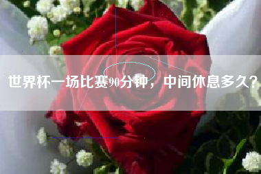 世界杯一场比赛90分钟,中间休息多久?