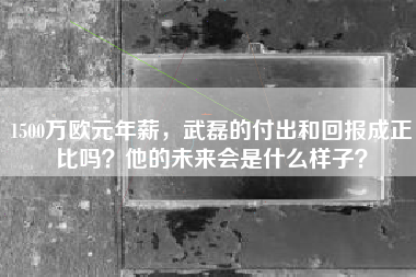 1500万欧元年薪,武磊的付出和回报成正比吗?他的未来会是什么样子?