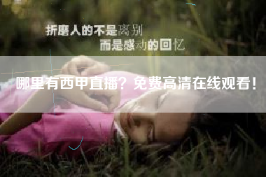 哪里有西甲直播?免费高清在线观看!